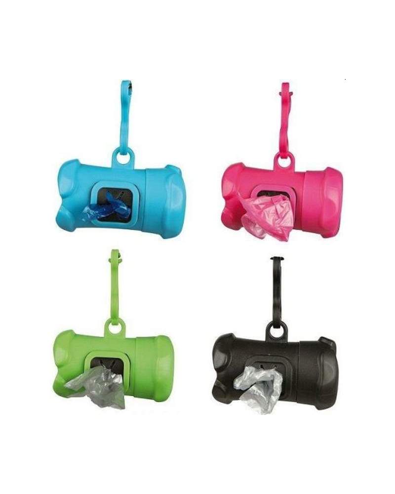 Dispensador Bolsas, Plást, I/15 Bolsas M,Col.Surt. dispensador-bolsas-plast-i-15-bolsas-m-col-surt